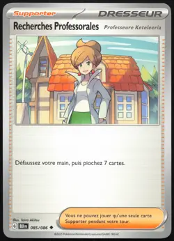 Carte Pokemon Recherches Professorales 085/086 Foudre Noire Francais - Image 1
