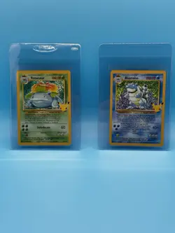 Pokemon TCG Celebrations Venusaur & Blastoise 25th Anniversary Card Set - Image 1