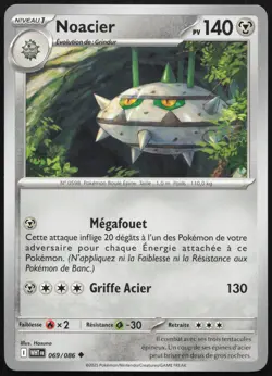 Carte Pokemon Noacier 069/086 Flamme Blanche Francais - Image 1