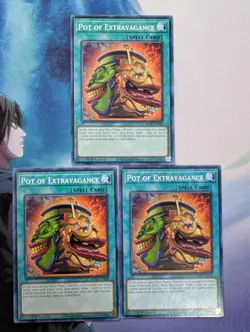 YuGiOh! Pot of Extravagance SDAZ-EN028 x3 PLAYSET 1st Ed - Image 1