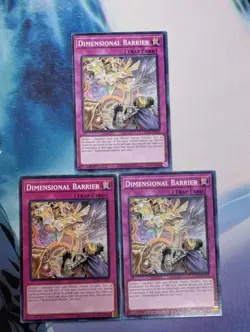 YuGiOh! Dimensional Barrier Mixed Set Common LP x3 PLAYSET 1st Ed - Image 1