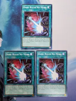 YuGiOh! Dark Ruler No More SDAZ-EN030 x3 PLAYSET 1st Ed - Image 1
