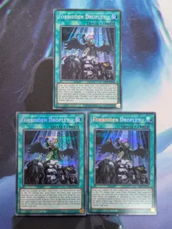 YuGiOh! Forbidden Droplet MP22-EN254 Prismatic Secret x3 PLAYSET 1st Ed - Image 1