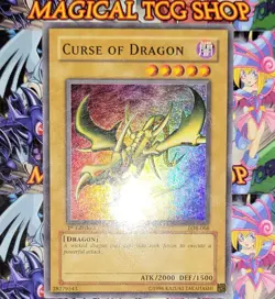 Yugioh Curse of Dragon LOB-066 1st Edition Super Rare Konami 2002 - Image 3