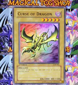 Yugioh Curse of Dragon LOB-066 1st Edition Super Rare Konami 2002 - Image 5