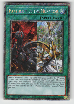Pantheism of the Monarchs Yugioh RA04-EN261 Platinum Secret Rare PSR NM - Image 1