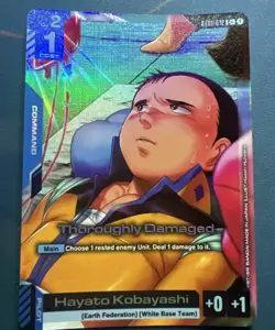 Gundam Card Game ST01-012 C+ Alt Art Thoroughly Damaged (Hayato Kobayashi) Eng - Image 1