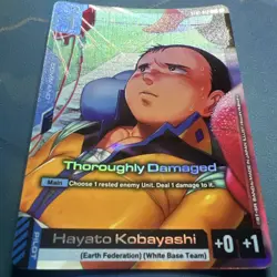 Gundam Card Game ST01-012 C+ Alt Art Thoroughly Damaged (Hayato Kobayashi) Eng - Image 2