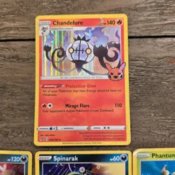 Pokemon Card Lot of 7 w Holo Rare Chandelure Darkrai Trick Or Trade Halloween - Image 3