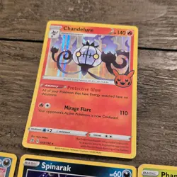 Pokemon Card Lot of 7 w Holo Rare Chandelure Darkrai Trick Or Trade Halloween - Image 4