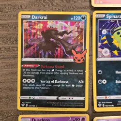 Pokemon Card Lot of 7 w Holo Rare Chandelure Darkrai Trick Or Trade Halloween - Image 5