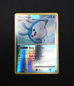 LP+ Mantyke LV.6 Reverse Holo 55/130 Diamond and Pearl Pokemon Card - Image 1