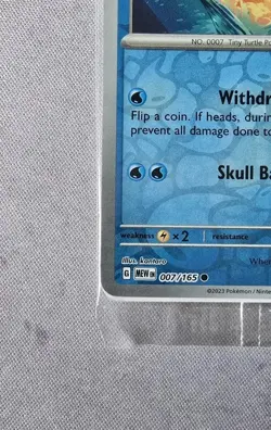 Pokemon Center Squirtle Promo Reverse Holo Card 007/165 Stamped 151 New Sealed - Image 4