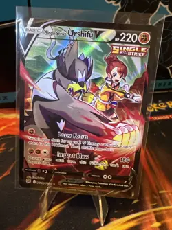 Single Strike Urshifu V TG18/TG30 Brilliant Stars Holo Pokemon Card NM 🔥🔥 - Image 1