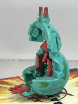 Bakugan Scraper Ventus Blue Green 540G Figure New Vestroia Ball Rare +Card AS-IS - Image 2