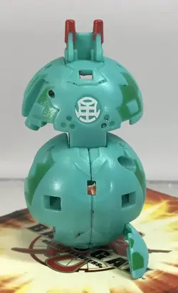 Bakugan Scraper Ventus Blue Green 540G Figure New Vestroia Ball Rare +Card AS-IS - Image 4