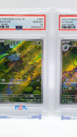 PSA 10 Pokemon Card 151 Venusaur Bulbasaur Ivysaur 166 167 200/165 Set Japanese - Image 2