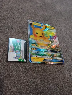 Pokemon TCG Pikachu GX SM232 Black Star Promo Holo Oversize Card (CHECK DESC) - Image 2