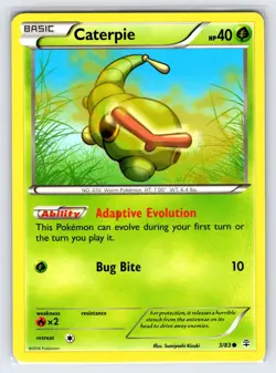 Caterpie 3/83 2016 Generations Set Pokemon Card Non Holo Common - Nm - Image 1