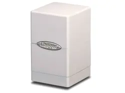 Ultra Pro ARTIC WHITE SATIN Tower Deck Box Compartment Card Storage - Image 1