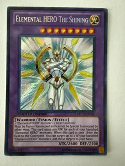 Elemental Hero the Shining PRC1-ENV01 Secret Rare Limited Edition Yu-Gi-Oh Card - Image 1