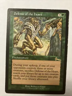 Magic the Gathering Defense of the Heart Urza's Legacy Rare, Regular Card - Image 1