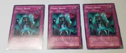 3X Magic Drain SD7-EN028 Mixed - Yugioh! Yu-Gi-Oh! 3 X3 Playset - Image 1