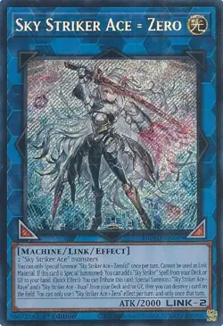 Yu-Gi-Oh! Sky Striker Ace = Zero DUAD-EN049 Secret Rare - Image 1