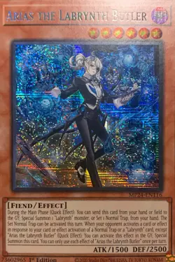 Yu-Gi-Oh! Arias the Labrynth Butler MP24-EN116 Prismatic Secret Rare - Image 1