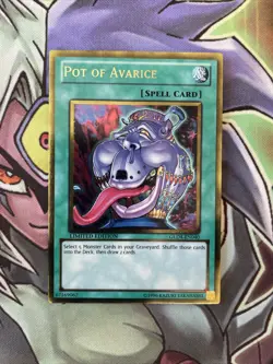 GLD4-EN040 Pot Of Avarice Gold Rare Limited Edition NM Yugioh Card - Image 1