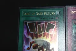 Yugioh Card Lot PL-MP 1st Ed. Ultra Rare Card of Safe Return & Royal Command LON - Image 3