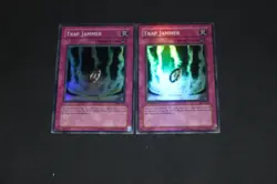 Yugioh Card Lot EX-LP Classic Super Rare Unl & 1st Edition Trap Jammer IOC-110 - Image 1