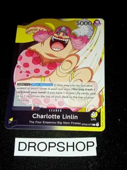 CARTE ONE PIECE ANGLAISE OP03-077 CHARLOTTE LINLIN MINT OP03 ENGLISH CARD - Image 1