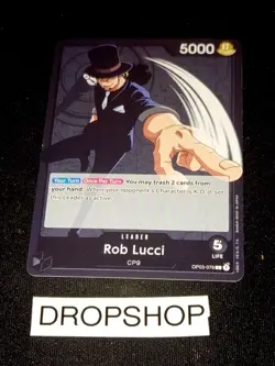CARTE ONE PIECE ANGLAISE OP03-076 ROB LUCCI MINT OP03 ENGLISH CARD - Image 1
