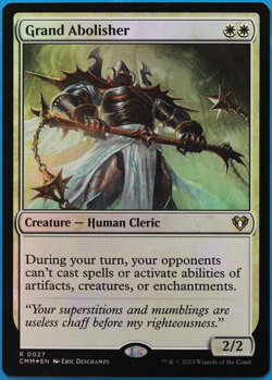 Grand Abolisher FOIL Commander Masters NM White Rare CARD (500247) ABUGames - Image 1