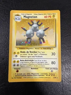 Pokemon WOTC 1999 Base Set French Magneton Rare Holo Vintage Pokemon Card - Image 1