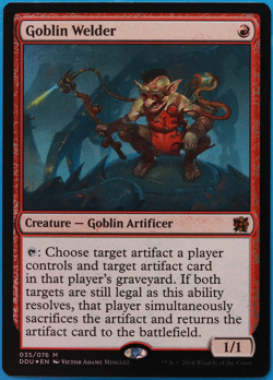 Goblin Welder FOIL Elves vs. Inventors NM Red Mythic Rare CARD (500244) ABUGames - Image 1