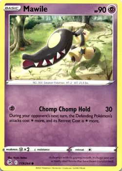Mawile 119/264 SWSH08: Fusion Strick Regular Common LP Pokemon Card - Image 1