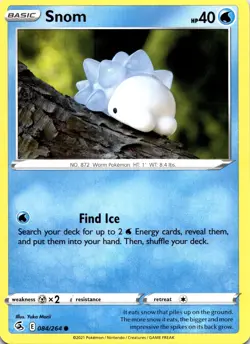 Snom 084/264 SWSH08: Fusion Strick Regular Common LP Pokemon Card - Image 1