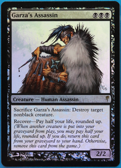 Garza's Assassin FOIL Coldsnap NM Black Rare MAGIC CARD (ID# 500233) ABUGames - Image 1