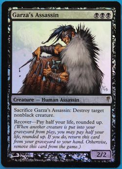 Garza's Assassin FOIL Coldsnap NM Black Rare MAGIC CARD (ID# 500232) ABUGames - Image 1