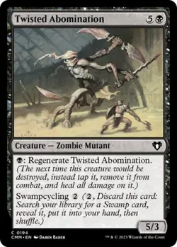 Twisted Abomination - Light Play MTG Commander Masters - Image 1