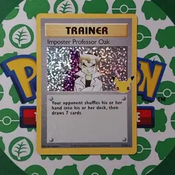 Imposter Professor Oak 73/102 Celebrations Classic Holo NM Pokemon Card - Image 1
