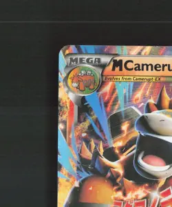 Mega M Camerupt EX XY198 XY Black Star Promo Holo Pokemon Card LP - Image 3