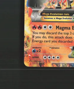 Mega M Camerupt EX XY198 XY Black Star Promo Holo Pokemon Card LP - Image 5