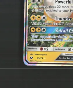 Raichu GX 29/73 Shining Legends Ultra Rare Holo Pokemon Card LP+ - Image 5