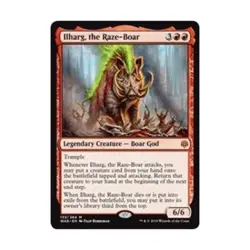 WOTC MtG War of the Spark Ilharg Raze-Boar (MR) EX - Image 1