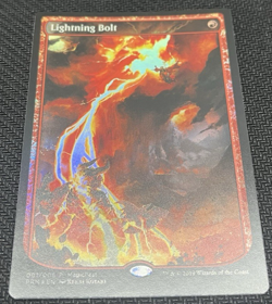 Lightning Bolt Foil Extended Full Art MagicFest Promo MTG Magic LP - Image 1