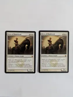 2 Hero of Bladehold Mirrodin Besieged MTG NM Free Shipping with tracking - Image 1