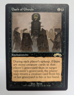 Magic Mtg Exodus Oath of Ghouls lightly played - Image 1